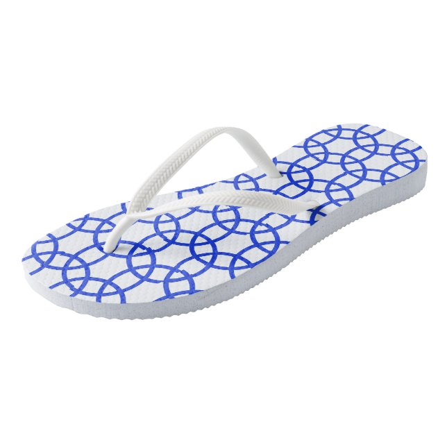 Chanclas Flip Flops - Overlaping Blue Circles (Angular)