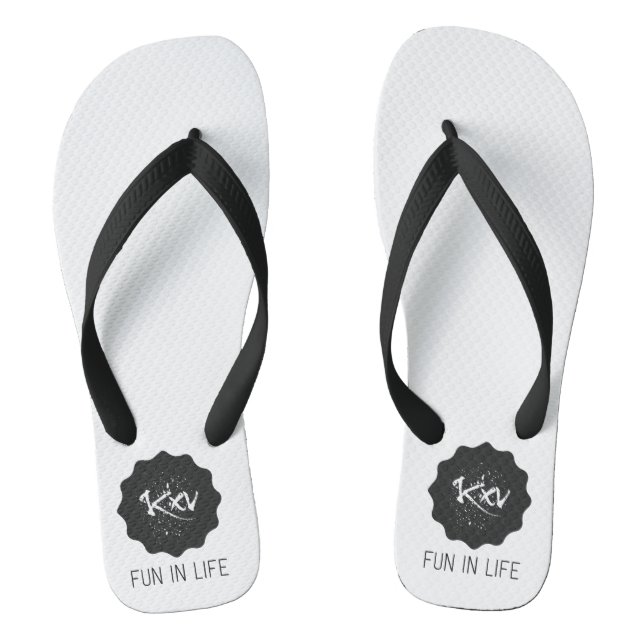 Chanclas Flip Flops Paar Fun in Life  (Plantilla)