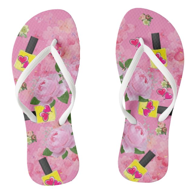 Chanclas Flip Flops Pedi Estilo Verano Rosa Polaco (Plantilla)