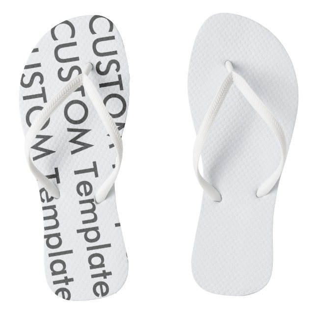Chanclas Flip Flops, Personalizado de mujeres (Plantilla)