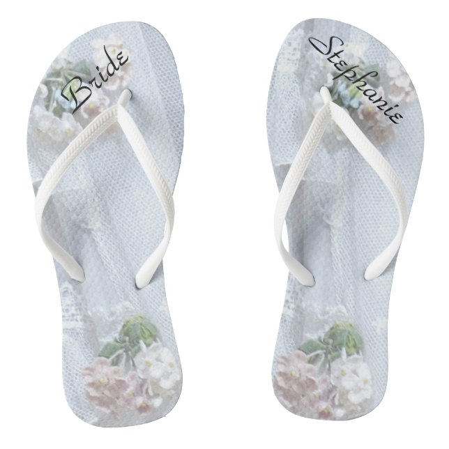 Chanclas Flip Flops personalizados de Boda de novias de col (Plantilla)