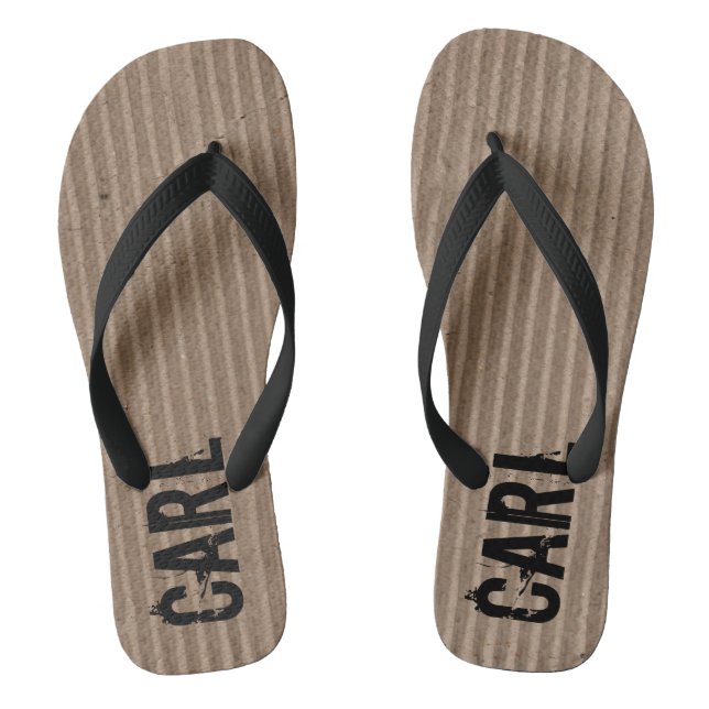 Chanclas Flip Flops personalizados de cartón ondulado (Plantilla)