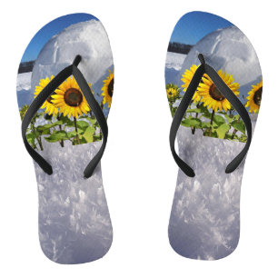 Chanclas Flip Flops polares de girasol