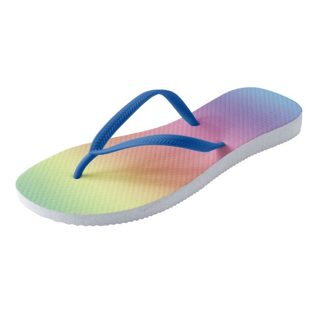 Chanclas Flip Flops - Rayas arcoiris (Angular)