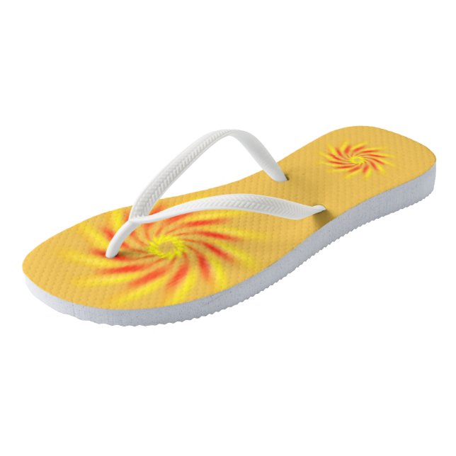 Chanclas Flip Flops - Rojo y Amarillo (Angular)