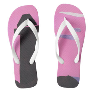 Chanclas Flip-flops rosa con diseño de faro