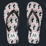 Chanclas Flip Flops rosa estilo Cameo victoriano<br><div class="desc">Este lindo par de chanclas en un fondo rosa claro y un patrón de silueta de cameo victoriano negro es una adición ideal a cualquier bolso de regalo o como favores divertidos de fiesta. También es una gran compra para ti mismo. Ducha de novias, fiesta de la soltera o un...</div>