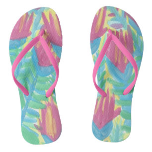 Chanclas Flip Flops Tropical Lotus Garden