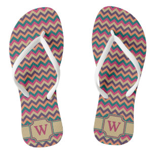 Chanclas Flip Flops Tropical Zigzag