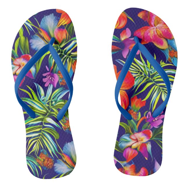 Chanclas Flip Flops tropicales (Plantilla)