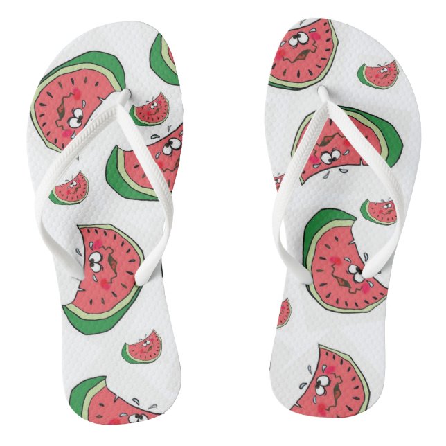 Chanclas Flip Flops Watermelodía Fruit verano divertido (Plantilla)