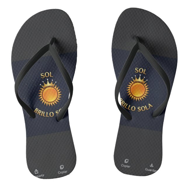 Chanclas Flip Flops with Sol Brillo Sola Logo | Inspiration (Plantilla)