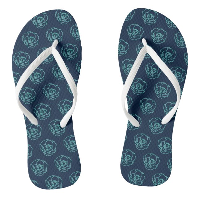 Chanclas Flip floral (Plantilla)