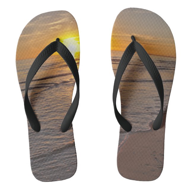 Chanclas FlipFlops: La puesta de sol en la playa (Plantilla)