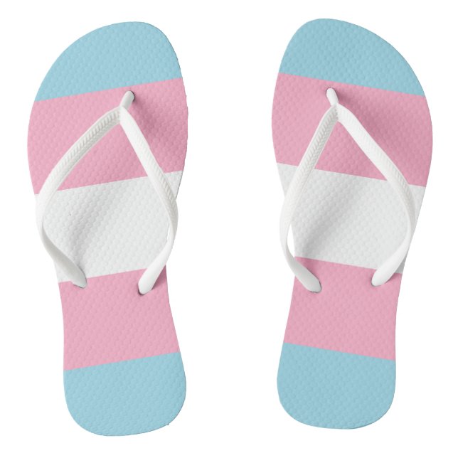 Chanclas "Flips-flopes de la bandera del transexual" (Plantilla)