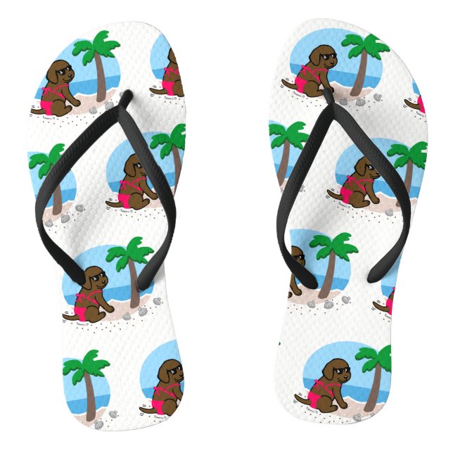 Chanclas Flips-flopes de las vacaciones de verano del chica (Plantilla)