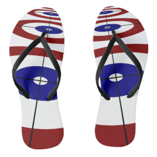 Chanclas Flips-flopes de los anillos que se encrespan