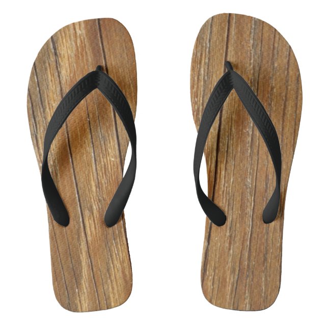 Chanclas Flips-flopes de madera del grano (Plantilla)