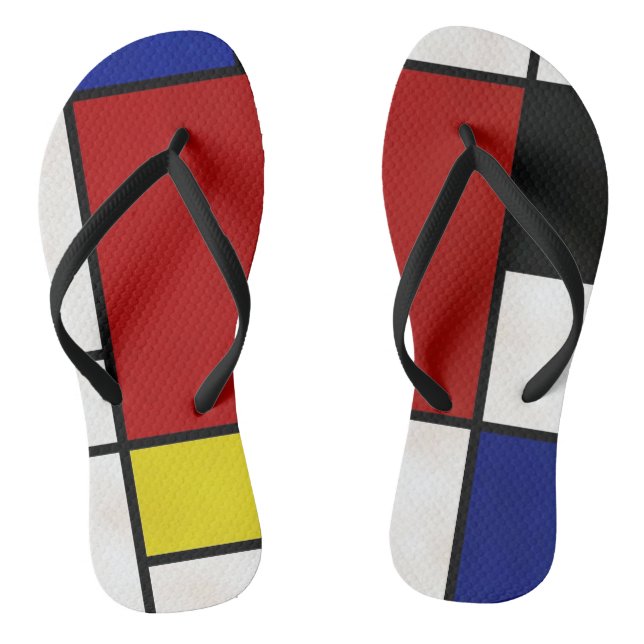 Chanclas Flips-flopes de Mondrian (Plantilla)