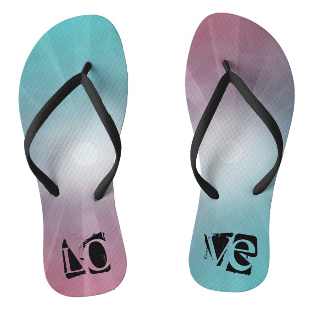 Chanclas flips-flopes del amor del color (Plantilla)