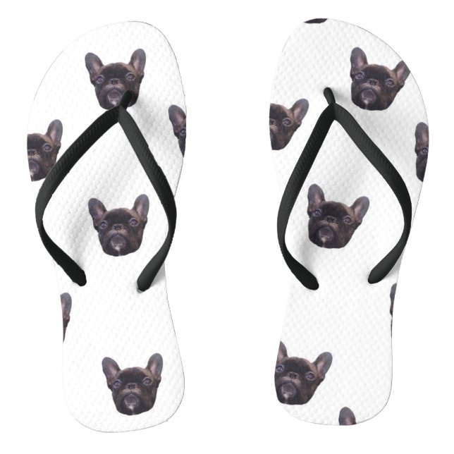 Chanclas Flips-flopes del bulldog francés (Plantilla)