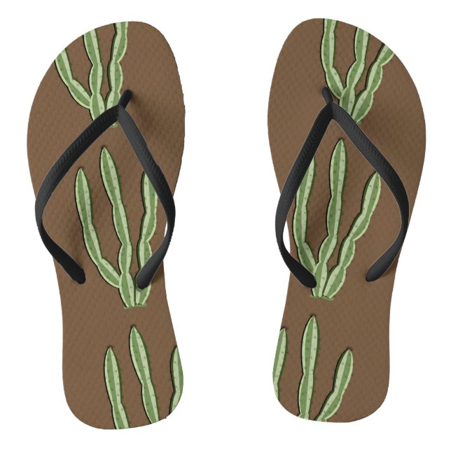 Chanclas Flips-flopes del cactus (Plantilla)