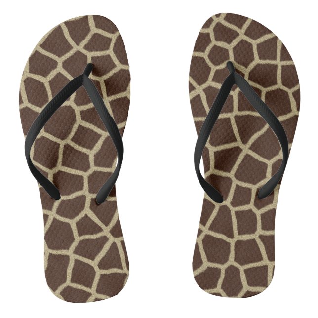 Chanclas Flips-flopes del estampado de girafa (Plantilla)