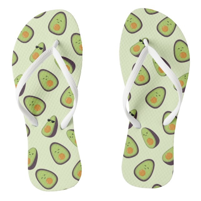 Chanclas Flips-flopes felices del adulto de Kawaii de los (Plantilla)