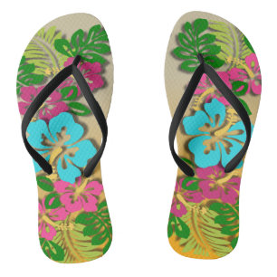 Chanclas Flips-flopes hawaianos de Luau