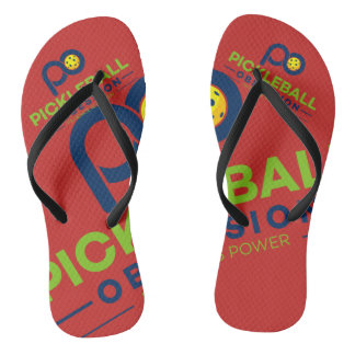 Chanclas ¡Flips-flopes para el Pickleball obsesionado!!