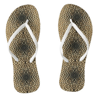 Chanclas Fllip Flops - Patrón de semilla de girasol centrad