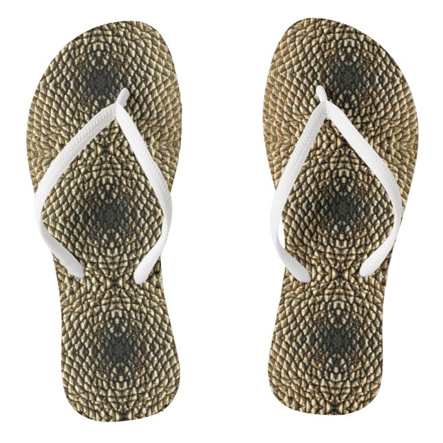 Chanclas Fllip Flops - Patrón de semilla de girasol centrad (Plantilla)