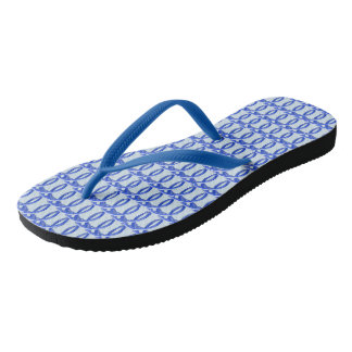 Chanclas Flop Fllip - Patrón de Wicker Azul