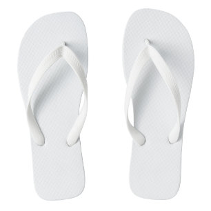 Chanclas Flops De Giro De Adultos Blancos Reemplazar Imagen