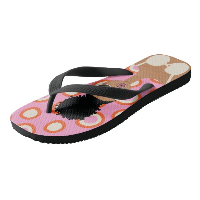 Chanclas Flops de giro de bikini blanco (Angular)