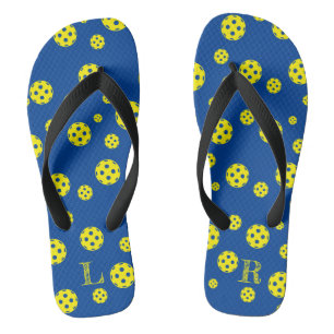 Chanclas Flops de volteado de bolas con iniciales de nombre