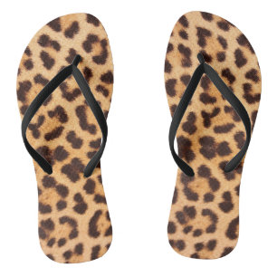Chanclas Flops de volteo de impresión Leopardo
