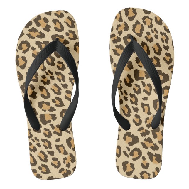 Chanclas Flops de volteo de impresión Leopardo (Plantilla)