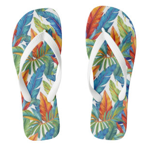 Chanclas Flops de volteo de impresión tropical