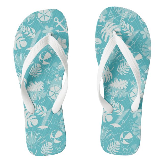 Chanclas Flops de volteo de impresión tropical (Plantilla)