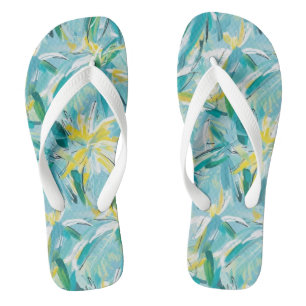 Chanclas Flops de volteo de impresión tropical