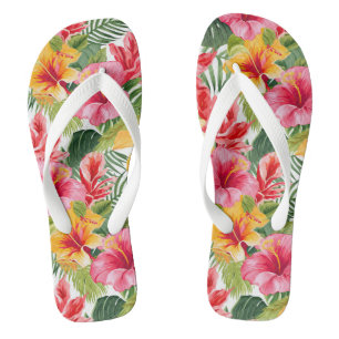 Chanclas Flops de volteo de impresión tropical