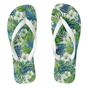 Chanclas Flops de volteo de impresión tropical
