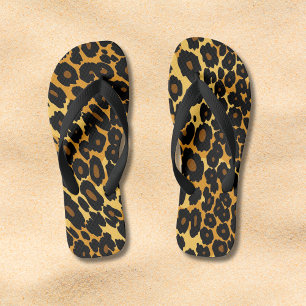 Chanclas Flops de volteo de patrón animal de impresión de l