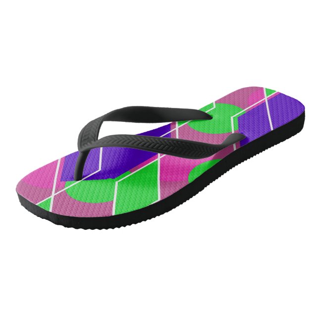 Chanclas Flops de volteo para adultos, cintas anchas (Angular)