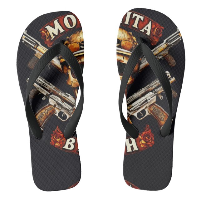 Chanclas Flops de volteo para adultos, cintas anchas (Plantilla)