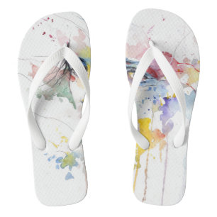 Chanclas Flops de volteo para adultos, cintas anchas