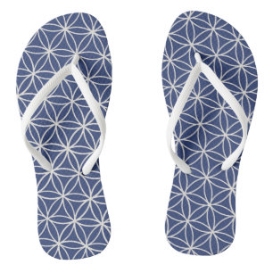 Chanclas flor blanca de la vida