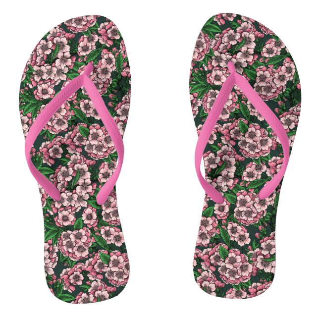Chanclas Flor de cerezo 2 (Plantilla)