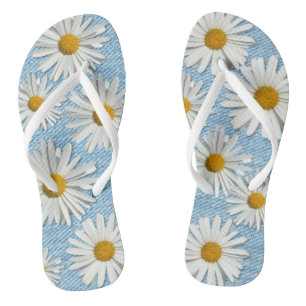 Chanclas Flor de Denim Daisy Lavado - Moda de moda